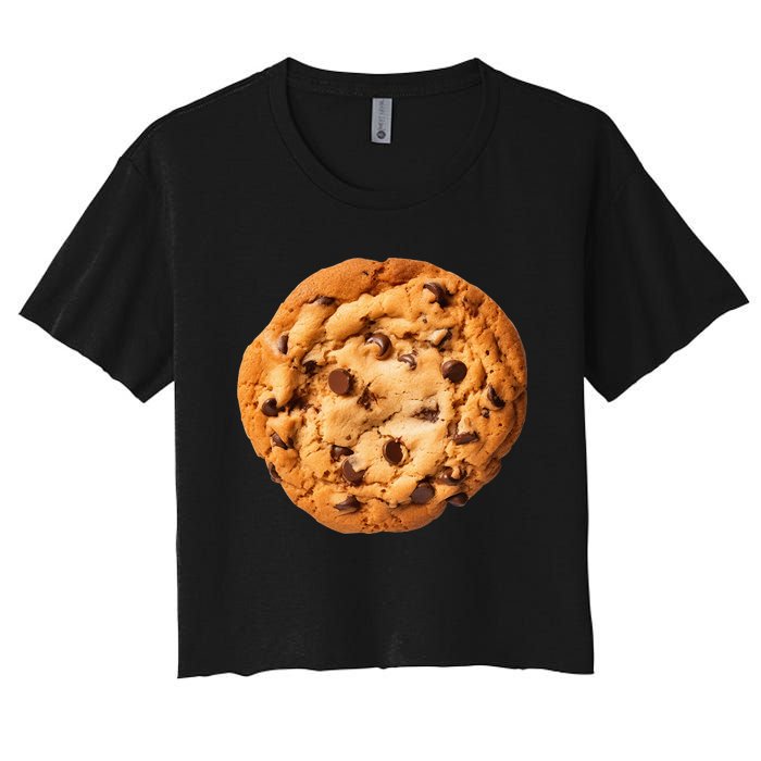 Chocolate Chip Cookie Women's Crop Top Tee