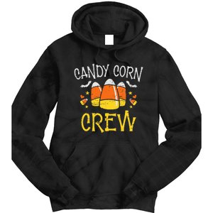 Candy Corn Crew Spooky Party Halloween Sweet Candy Tie Dye Hoodie