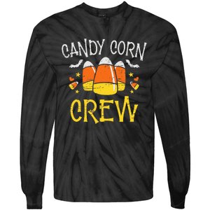 Candy Corn Crew Spooky Party Halloween Sweet Candy Tie-Dye Long Sleeve Shirt