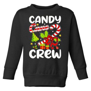 Candy Cane Crew Christmas Candy Cane Party Boys Girls Toddler Sweatshirt