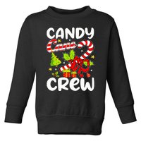 Candy Cane Crew Christmas Candy Cane Party Boys Girls Toddler Sweatshirt