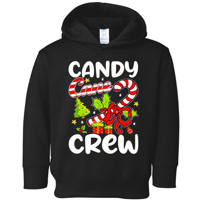 Candy Cane Crew Christmas Candy Cane Party Boys Girls Toddler Hoodie