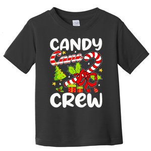 Candy Cane Crew Christmas Candy Cane Party Boys Girls Toddler T-Shirt