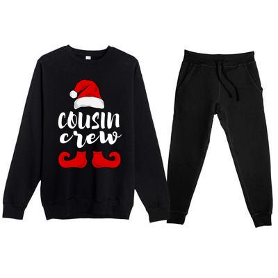 Christmas Cousin Crew Family Matching Pajamas Xmas Meaningful Gift Premium Crewneck Sweatsuit Set