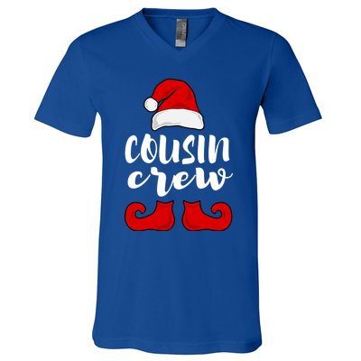 Christmas Cousin Crew Family Matching Pajamas Xmas Meaningful Gift V-Neck T-Shirt