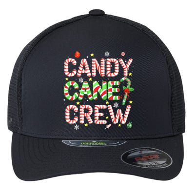 Candy Cane Crew Funny Christmas Candy Lover X-mas Pajamas Flexfit Unipanel Trucker Cap