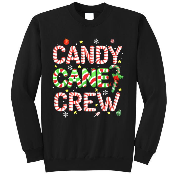 Candy Cane Crew Funny Christmas Candy Lover X-mas Pajamas Sweatshirt