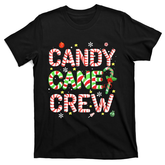 Candy Cane Crew Funny Christmas Candy Lover X-mas Pajamas T-Shirt