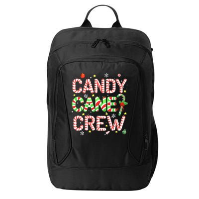 Candy Cane Crew Funny Christmas Candy Lover X-mas Pajamas City Backpack