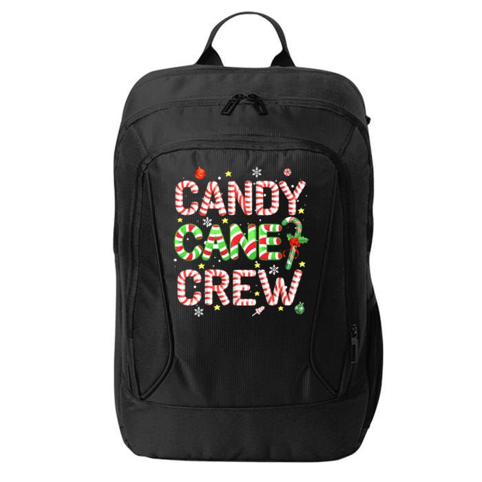 Candy Cane Crew Funny Christmas Candy Lover X-mas Pajamas City Backpack