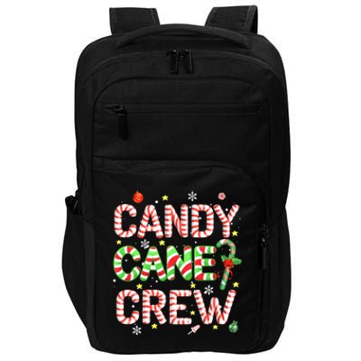 Candy Cane Crew Funny Christmas Candy Lover X-mas Pajamas Impact Tech Backpack