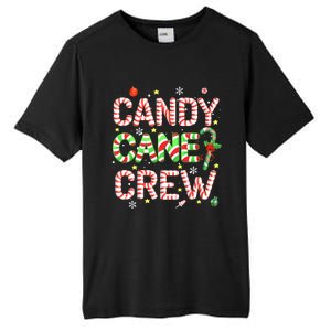 Candy Cane Crew Funny Christmas Candy Lover X-mas Pajamas Tall Fusion ChromaSoft Performance T-Shirt