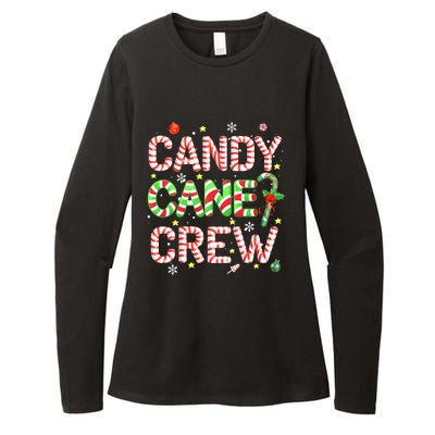 Candy Cane Crew Funny Christmas Candy Lover X-mas Pajamas Womens CVC Long Sleeve Shirt