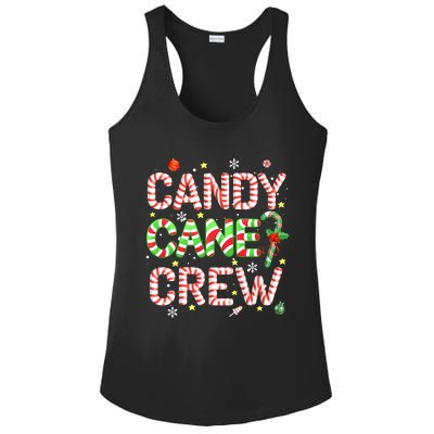 Candy Cane Crew Funny Christmas Candy Lover X-mas Pajamas Ladies PosiCharge Competitor Racerback Tank