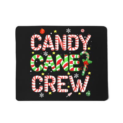 Candy Cane Crew Funny Christmas Candy Lover X-mas Pajamas Mousepad