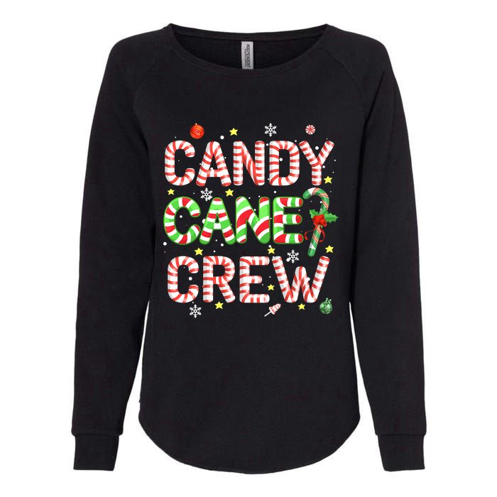 Candy Cane Crew Funny Christmas Candy Lover X-mas Pajamas Womens California Wash Sweatshirt