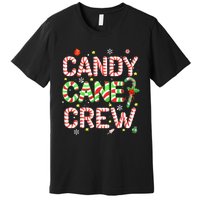 Candy Cane Crew Funny Christmas Candy Lover X-mas Pajamas Premium T-Shirt