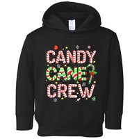 Candy Cane Crew Funny Christmas Candy Lover X-mas Pajamas Toddler Hoodie