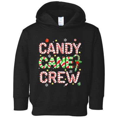 Candy Cane Crew Funny Christmas Candy Lover X-mas Pajamas Toddler Hoodie