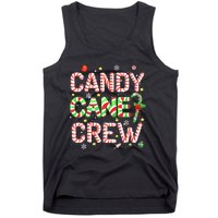 Candy Cane Crew Funny Christmas Candy Lover X-mas Pajamas Tank Top