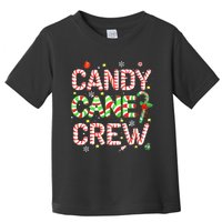 Candy Cane Crew Funny Christmas Candy Lover X-mas Pajamas Toddler T-Shirt