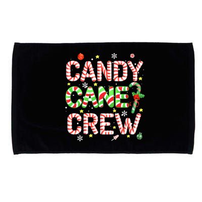 Candy Cane Crew Funny Christmas Candy Lover X-mas Pajamas Microfiber Hand Towel