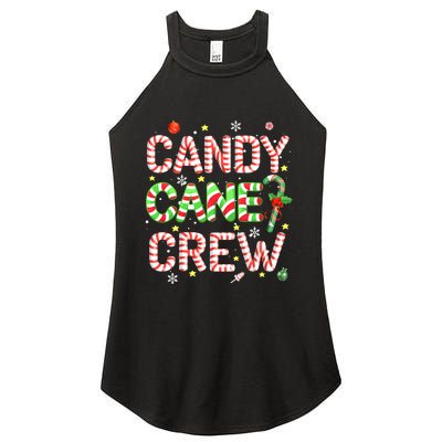 Candy Cane Crew Funny Christmas Candy Lover X-mas Pajamas Women's Perfect Tri Rocker Tank