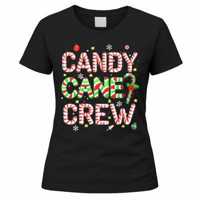 Candy Cane Crew Funny Christmas Candy Lover X-mas Pajamas Women's T-Shirt