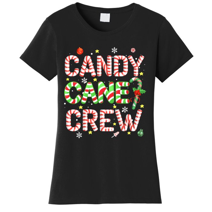 Candy Cane Crew Funny Christmas Candy Lover X-mas Pajamas Women's T-Shirt