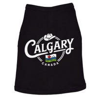 Calgary Canada City Cowboy Hat Scenic Logo Doggie Tank