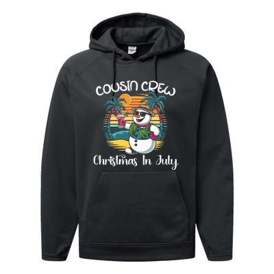 Cousin Crew Christmas In July & 4th Of July Family Matching Performance Fleece Hoodie