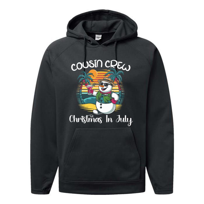 Cousin Crew Christmas In July & 4th Of July Family Matching Performance Fleece Hoodie