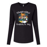 Cousin Crew Christmas In July & 4th Of July Family Matching Womens Cotton Relaxed Long Sleeve T-Shirt