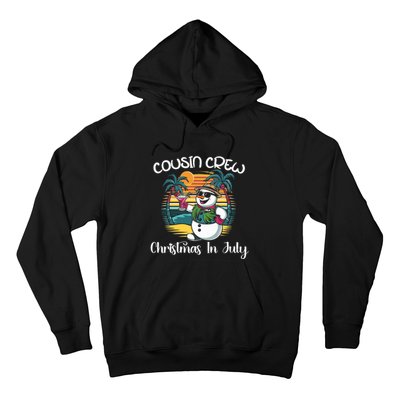 Cousin Crew Christmas In July & 4th Of July Family Matching Hoodie