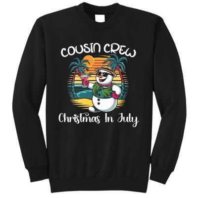 Cousin Crew Christmas In July & 4th Of July Family Matching Sweatshirt