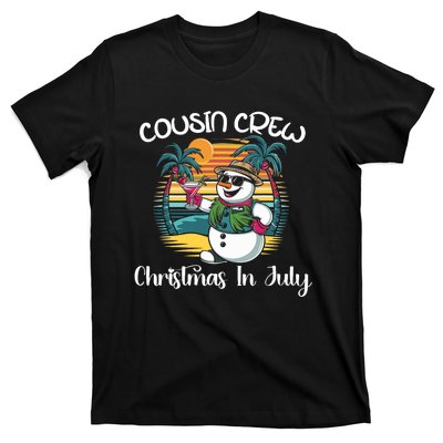 Cousin Crew Christmas In July & 4th Of July Family Matching T-Shirt