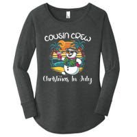 Cousin Crew Christmas In July & 4th Of July Family Matching Women's Perfect Tri Tunic Long Sleeve Shirt