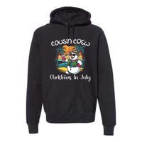 Cousin Crew Christmas In July & 4th Of July Family Matching Premium Hoodie