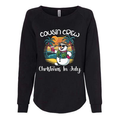 Cousin Crew Christmas In July & 4th Of July Family Matching Womens California Wash Sweatshirt