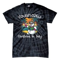 Cousin Crew Christmas In July & 4th Of July Family Matching Tie-Dye T-Shirt