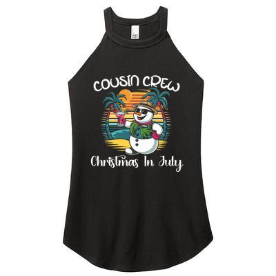 Cousin Crew Christmas In July & 4th Of July Family Matching Women's Perfect Tri Rocker Tank