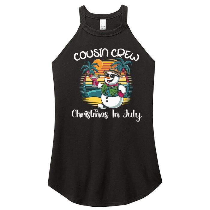 Cousin Crew Christmas In July & 4th Of July Family Matching Women's Perfect Tri Rocker Tank