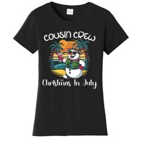 Cousin Crew Christmas In July & 4th Of July Family Matching Women's T-Shirt