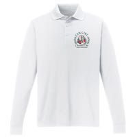 Cowgirl Christmas Club Making Spirit Bright Holiday Performance Long Sleeve Polo