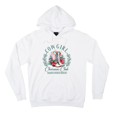 Cowgirl Christmas Club Making Spirit Bright Holiday Hoodie