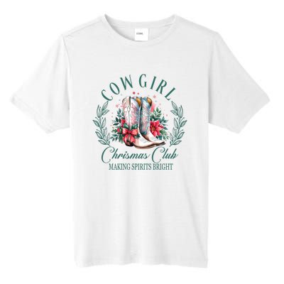 Cowgirl Christmas Club Making Spirit Bright Holiday Tall Fusion ChromaSoft Performance T-Shirt