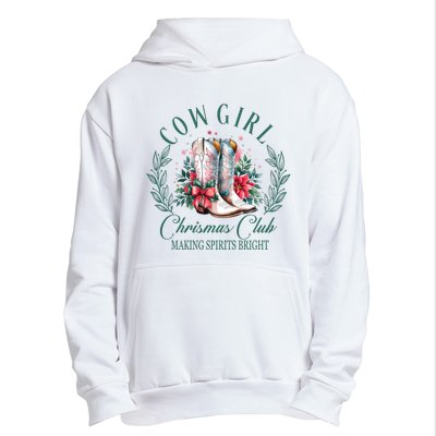 Cowgirl Christmas Club Making Spirit Bright Holiday Urban Pullover Hoodie