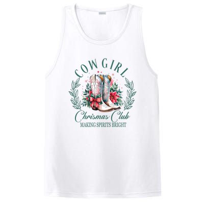 Cowgirl Christmas Club Making Spirit Bright Holiday PosiCharge Competitor Tank