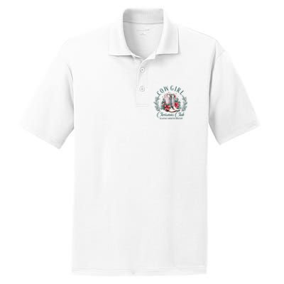 Cowgirl Christmas Club Making Spirit Bright Holiday PosiCharge RacerMesh Polo