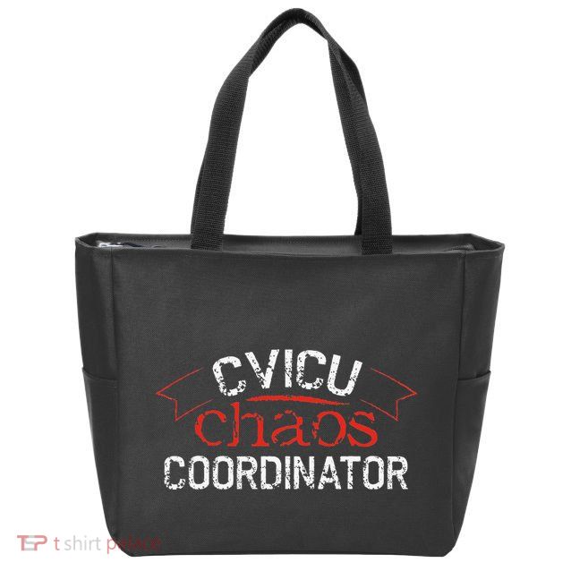 CVICU Chaos Coordinator Zip Tote Bag